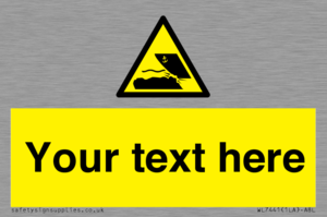 Custom Warning submerged objects in watercraft areas